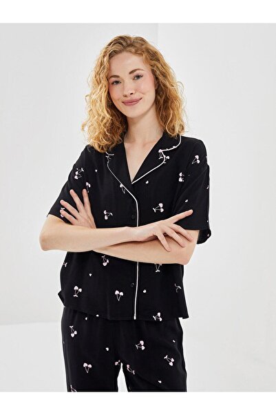 LC Waikiki LCW DREAM Gömlek Yaka Desenli Kadın Pijama Takımı