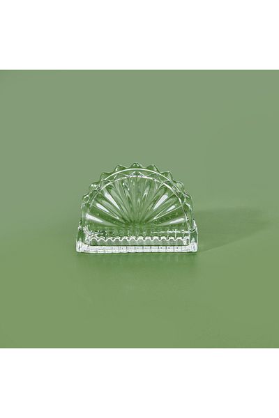Glass In Love In Love Nile Glass Napkin Holder - Gray - 12 cm