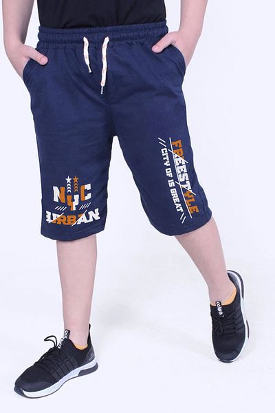 FYK COLLECTİON Urban Printed Boy's Double Pocket Capri