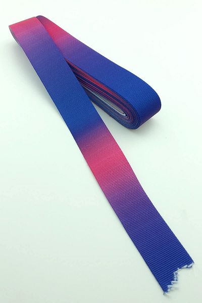 Hayalperest boncuk Panglică grosgrain imprimată cu tranziție de culoare 10 Mt