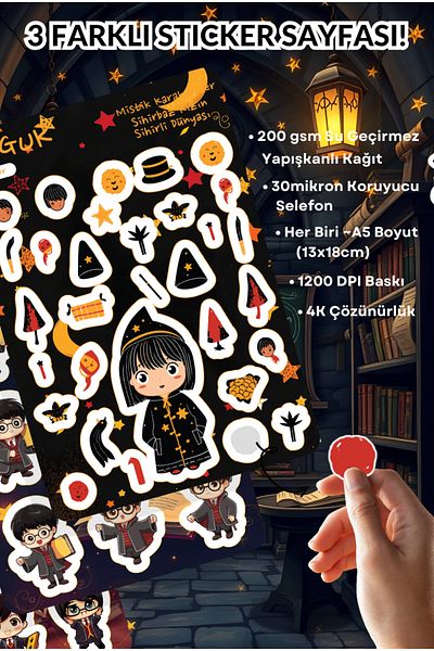 GUGUK Little Wizards Sticker Leaves Set