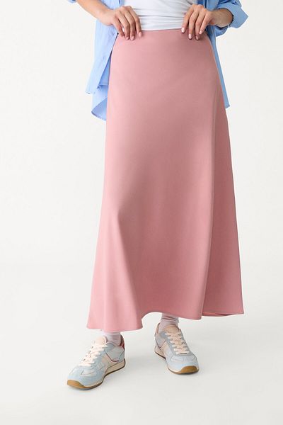 Stradivarius Flowing layered midi skirt