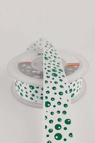 Hayalperest boncuk Σκούρο Πράσινο Neon Grosgrain Κορδέλα 2,5 cm 20 Mt