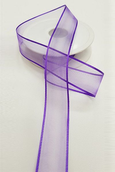 Hayalperest boncuk Κορδέλα Organza Lilac Satin 2,5cm