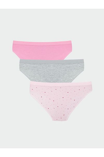 LC Waikiki Pachet de 3 chiloți de bikini cu model LCW Young
