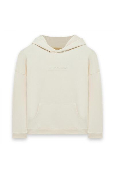 SKECHERS S242110 M Essential Hoodie Sweat Beyaz Erkek Sweatshirt