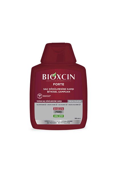 Bioxcin Forte Shampoo - Buy 3 Pay 2 300 Ml, Anti-Hair Loss, Care Shampoo + 100 ml Facial Cleansing Gel