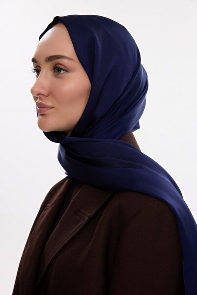 cs camellia scarf Şal Idol Satin Janjan - Bleumarin