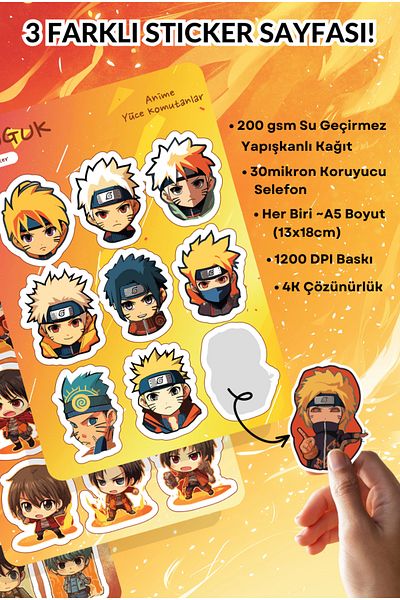 GUGUK Anime Commanders Sticker Leaves