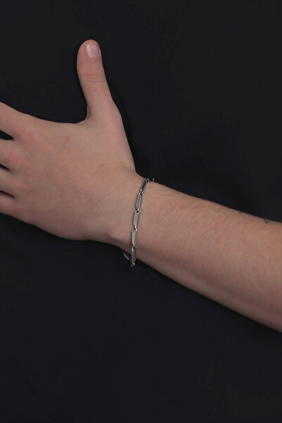 LABALABA Men's Cube Triangle Model Steel Chain Bracelet