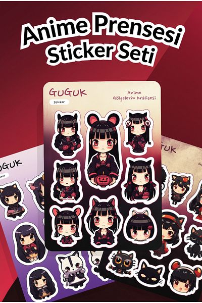 GUGUK Leaf Stickers for Anime Princess Shapes