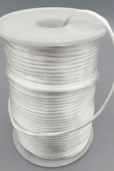 Hayalperest boncuk White Satin-floş Thread Thickness 2 Mm.10 Meters