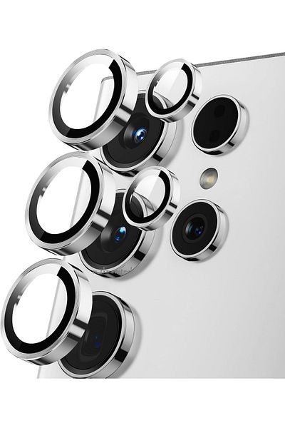 m.tk moveteck واقي عدسة حماية للكاميرا متوافق مع هاتف Galaxy S25 Ultra مصنوع من الزجاج المقسى مع جهاز تطبيق بلون تيتانيوم