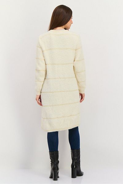 Sage The Label Women Textured Open Front Cardigan, Off White
