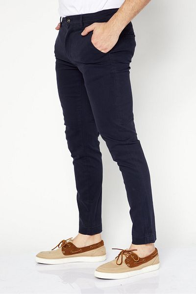 Sorbino Men Slim Fit Plain Pants, Blue
