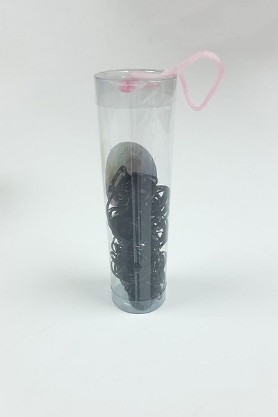 Hayalperest boncuk Black Rubber Hair Braid Set