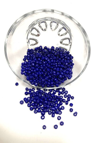 Hayalperest boncuk Σκούρο Μπλε Χάντρες Άμμου Μεσαίο Μέγεθος 4 mm 50 γρ