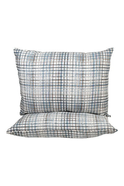 femmhome قطعتين 50x70 سم SNV013-14 - غطاء وسادة أساسي من القطن الملون