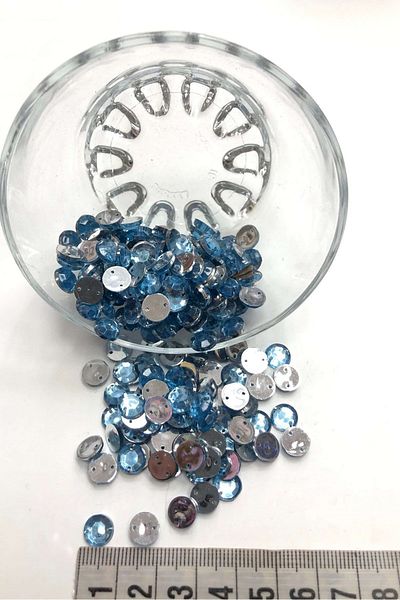 Hayalperest boncuk Light Blue Round Plastic Planting Stone 20 gr