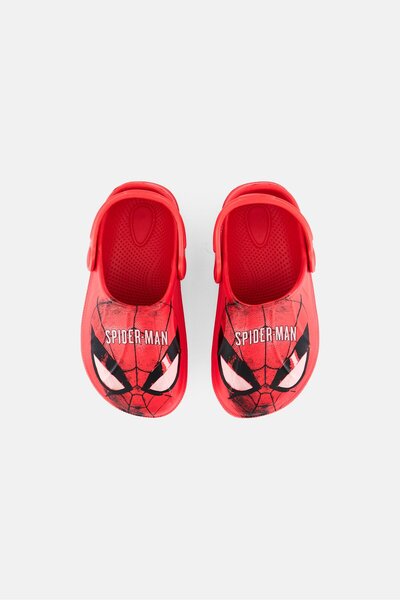 Marvel Kids Boy Spiderman Sling Back Clogs, Red