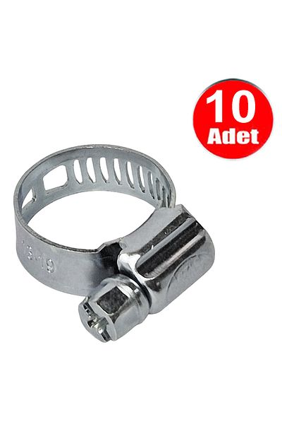 ALETÇANTAM Standard Clamp Adjustable between 13Mm-19Mm Garden Hose Clamp -10 Pcs