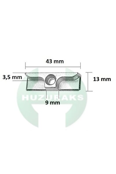 HUZURAKS Pimapen kapı pencere ispanyolet kilit zamak karşılık 10'lu