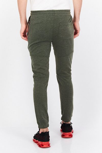 Burnside Men Regular Fit Plain Sweatpants, Olive