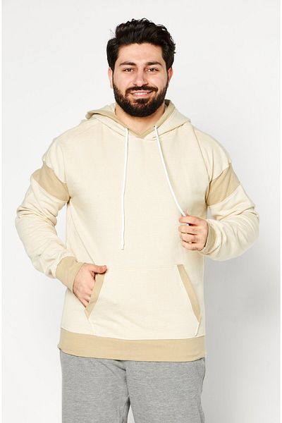 Sovereign Code Men Hooded Long Sleeve Micro Stripes Sweatshirt, Pale Olive