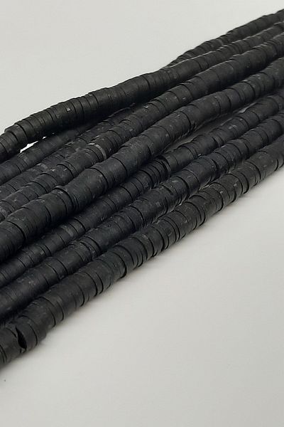 Hayalperest boncuk Μαύρες χάντρες ζύμης Fimo 6mm