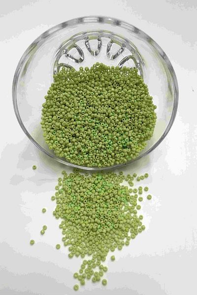 Hayalperest boncuk Ματ Ανοιχτό Πράσινο Χάντρες Άμμου 2 mm 50 γρ