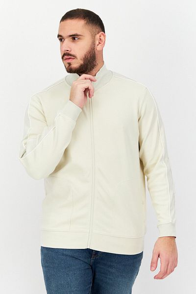CELIO Men High Neck Plain Long Sleeves Sweatshirt, Off White