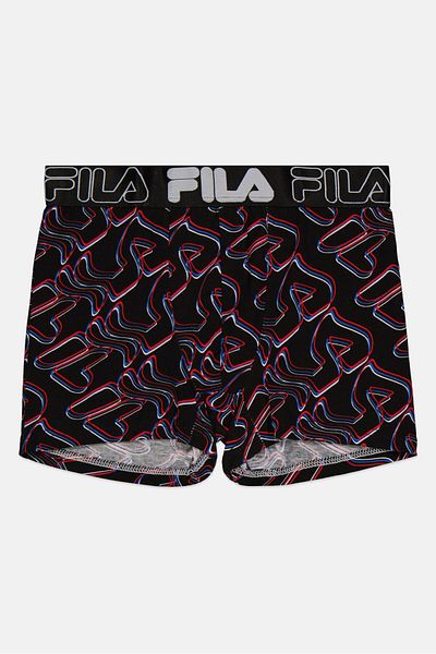 Fila بوكسر مطبوع بالكامل للأولاد من Kids Boys، مجموعة باللون الأسود
