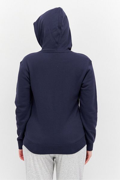 adidas Women Sportswear Fit Long Sleeve Outdoor Sweatshirt, Navy Blue