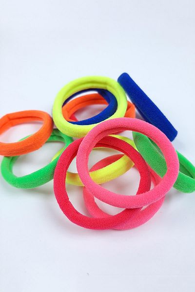 Hayalperest boncuk 100pcs Colorful Elastic Hair Clip