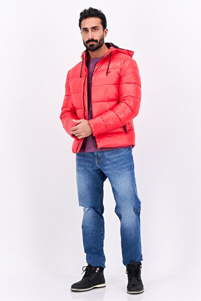 Hugo Boss Men Quilted Puffer Jacket, Red