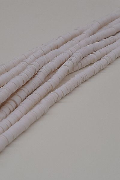 Hayalperest boncuk Λευκές χάντρες ζύμης Fimo 6mm