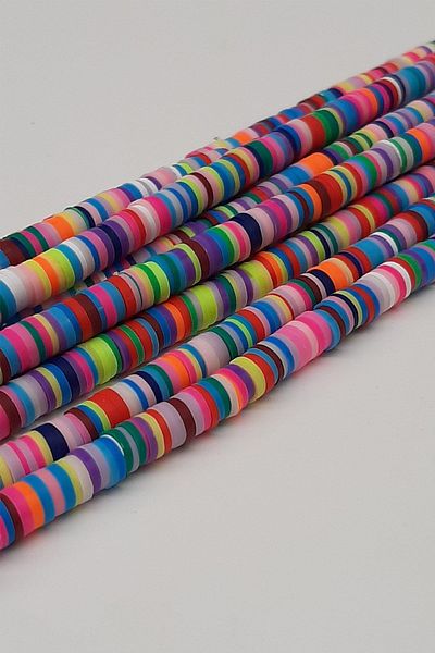 Hayalperest boncuk Colorful Fimo Dough Beads 6mm