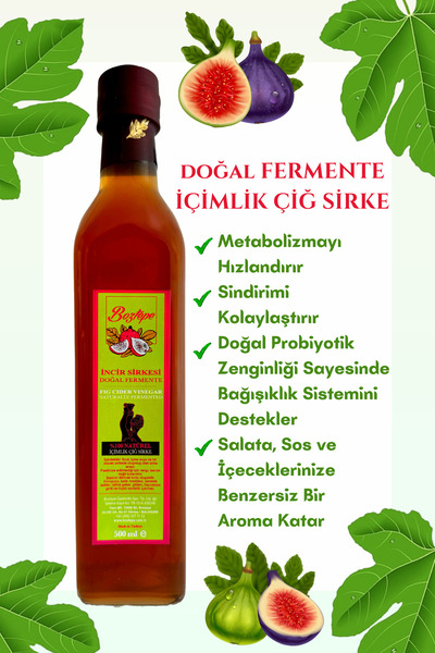Boztepe Doğal Fermente İncir Sirkesi- Cam