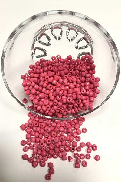 Hayalperest boncuk Carnation Pink Sand Bead Medium Size 4 Mm 50 gr