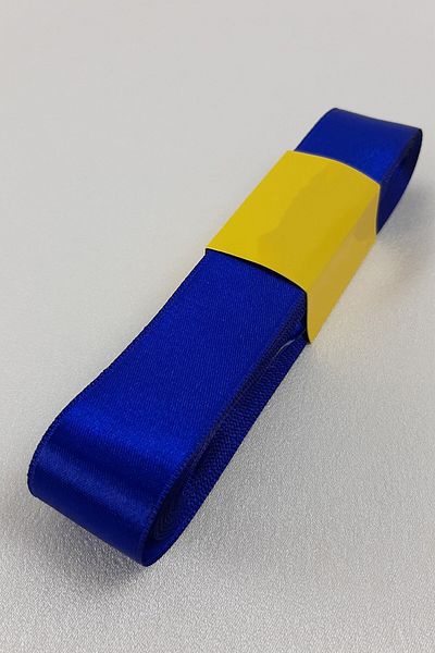 Hayalperest boncuk Panglică Satin Albastru Parlament 3 Cm