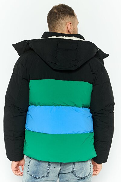 Tommy Hilfiger Tommy Jeans Men Embroidered Logo Puffer Jacket, Multicolor