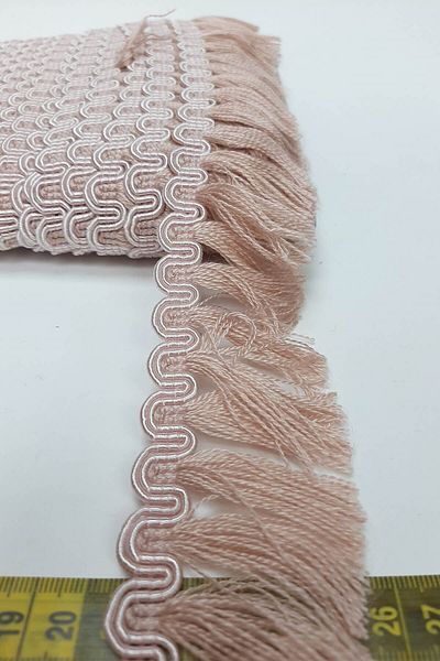 Hayalperest boncuk Powder Waterway Patterned Strip Tassel 5 Cm