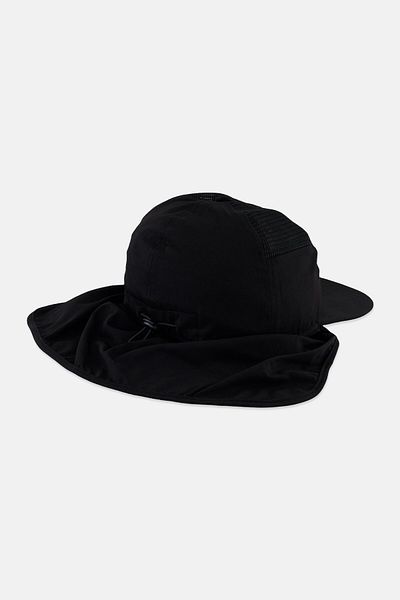 Hurley Men Brand Logo Cove Cover Up Hat, Black