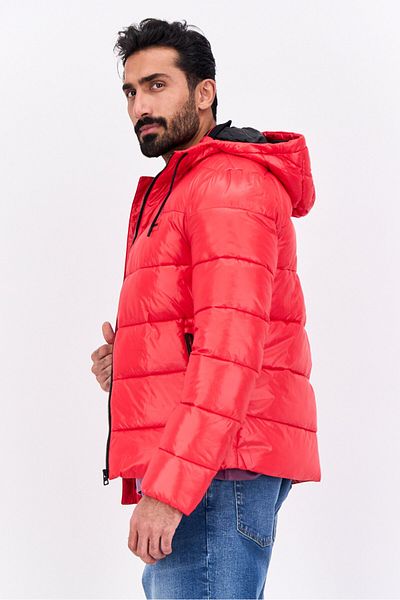 Hugo Boss Men Quilted Puffer Jacket, Red