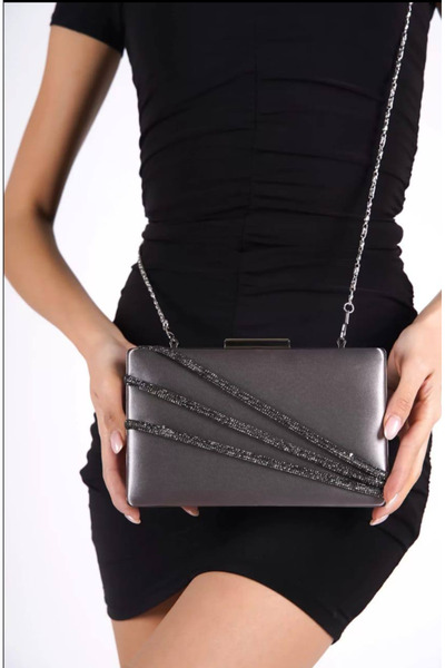 eflanmoda Sa šljokicama i Sa kamenčićima ženska večernja haljina ručna i Torb...