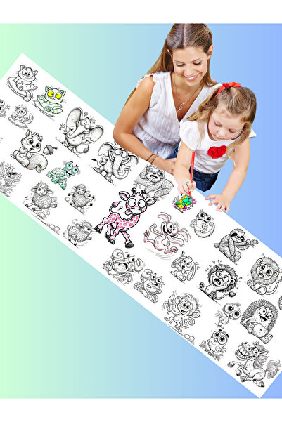 ceodesign Dev Boyama Etkinliği Sevimli Hayvanların Şaşkın İfadeleri 2 Metre B...