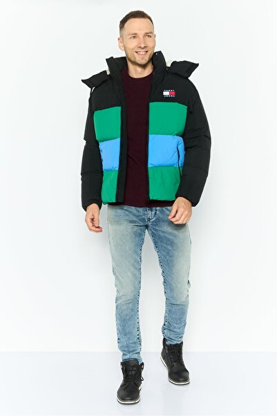 Tommy Hilfiger Tommy Jeans Men Embroidered Logo Puffer Jacket, Multicolor