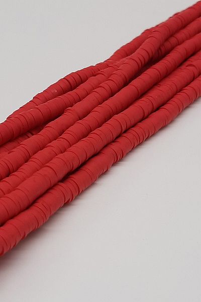 Hayalperest boncuk Κόκκινες χάντρες ζύμης Fimo 6mm