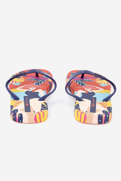 Ipanema Women I Love Sun Slipper, Orange And Blue
