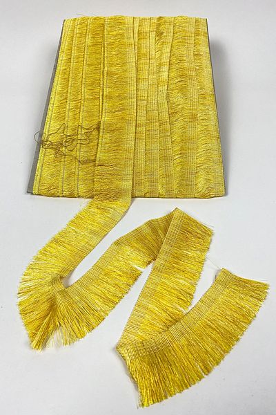 Hayalperest boncuk Yellow Flat Fringe Rope Tassel Ribbon